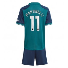 Arsenal Gabriel Martinelli #11 Tredjedraktsett Barn 2023-24 Kortermet (+ korte bukser)